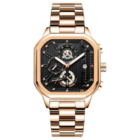 Rose Gold Black Dial