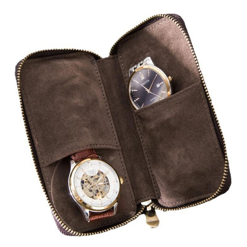 Vintage Handmade Leather Watch Storage Bag | Vaestermaison